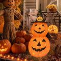 Halloween Light Up Pumpkin Outdoor Decorations, 3FT Pop Up Halloween Lighted Jack O Lanterns Pre-Lit 88 Lights with Timer, Battery Operated Fall Decor Pumpkins Lights Collapsible for Indoor Home Party by Unknown