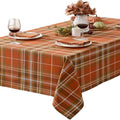Thanksgiving Culloden Plaid 52 x 70 Inch Rectangle 100% Cotton Tablecloth by HomeBargainsPlus