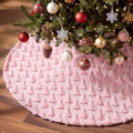 Civaner 48in Pink Tree Christmas Tree Skirt Faux Fur by Civaner