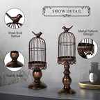 Birdcage Candle Holder, Vintage Candle Stick Holders, Wedding Candle Centerpieces for Tables, Iron Candlestick Holder Home Decor - Image 5
