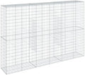 vidaXL Galvanized Gabion Basket/Cage 118.1"x19.7"x78.7" with Cover - Sturdy - Outdoor Landscape Structure by vidaXL