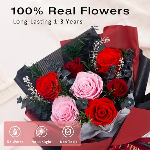Vrioca Flowers for Delivery, Preserved Flowers Bouquets, Birthday Gifts for Women Mom - Image 2