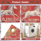 Garage Door Banner 7x16FT, 2026 Fireworks and Running Horse Garage Door Cover, Large Outdoor Decoration for Garage Doors, Driveways, New Year Parties and Countdown Celebrations - Image 3