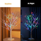 2ft Birch Tree with 72 LED Lights & Remote - Christmas Decorations Indoor, RGB Color Changing Fairy Tree | Spirit Twinkling Tree for Bedroom, Wedding, Holiday Decor | USB/Battery Powered - Image 7