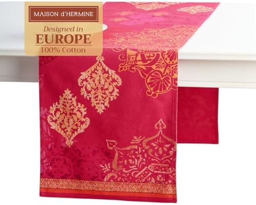 Maison d' Hermine Table Runner 100% Cotton 14.50" x 108" (Double Layer) by MaisondHermine