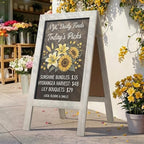TEAKMAMA A Frame Chalkboard Signs 40"x20", Large Freestanding Chalk Board by TEAKMAMA
