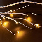Hairui Lighted Birch Garland Battery Operated with 8 Function 48 Warm White and Multi Color Lights 6FT, Pre Lit Garland for Fireplace Christmas Holiday Decoration Indoor Outdoor - Image 2