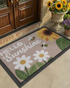 Color&Geometry Outside Welcome Front Door Mat, 36"x60" Sunny Gold by COLORG