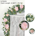 Artificial Eucalyptus Flower Garlands, Light Pink, 4PCS - Image 5