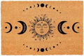 Funny Coir Doormat Sun and Moon Phase Magic Moon Door Mats for Entryway Decor Outdoor Mat with Heavy Duty Front Porch Welcome Mats Entry Natural Coir House Warming Gift Mat 23.7 x 15.7 inch by FNDMCTPS