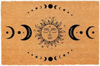 Funny Coir Doormat Sun and Moon Phase Magic Moon Door Mats for Entryway Decor Outdoor Mat with Heavy Duty Front Porch Welcome Mats Entry Natural Coir House Warming Gift Mat 23.7 x 15.7 inch by FNDMCTPS