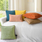 CaliTime Decorative Throw Pillow Covers 24 X 24 Inches Mustard Yellow - Image 4