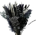 17" Black & Dark Grey Dried Flower Bouquet, DIY for Bohemian Home Decor by Unknown