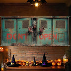 7x16FT Halloween Zombie Garage Door Cover Decorations Halloween Scary Zombie Garage Door Banner for Outdoor Indoor Halloween Decorations Party Photography Backdrop - Image 6