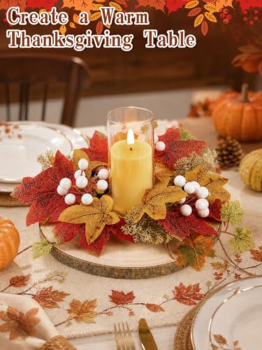 Alphatool 10 Set Fall Centerpieces for Tables with Wood Slices - Image 6