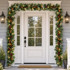 9ft Pre-Lit Artificial Christmas Garland with Lights & Pine Cones - Image 6