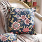 patdrea Designer Velvet Throw Pillow Cover,Set of 2,18"x18"-OldgardenA - Image 2