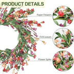 Artgar Front Door Wreath 24 Inch Spring/Summer Wreaths for Front Door - Image 2