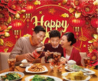 Chinese New Year 2027 Backdrop 7x5FT Red Lantern Traditional Happy Lunar New Year Photography Background Chinese Spring Festival Party Decorations Supplies Photo Props - Image 3