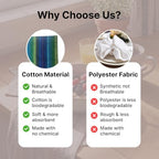 LFH Home Cotton Rich Cloth Salsa Napkin Set of 12 Washable Soft Durable Striped Table Napkins for Dining Wedding Daily Use Reusable Eco-Friendly Fabric Napkins for Elegant Settings(18x18)-Violet Multi - Image 6