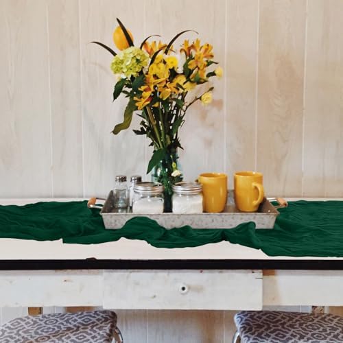 6 Pack Cheesecloth Table Runner 10Ft Christmas Gauze Boho Table Runners for Wedding Decor Bridal Shower Decorations Baby Shower Party(35" x 120") - Image 5