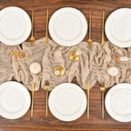 12 Pack Beige Cheesecloth Table Runner,10FT Gauze Boho Long Easter Cheesecloth Table Runners 20x120inch Rustic Cheese Cloth Table Runner for Wedding Party Bridal Shower,Table Decorations - Image 5