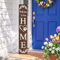 Welcome Sign Porch Decor Front Door Outdoor Wooden Board, Rustic Farmhouse by Unknown