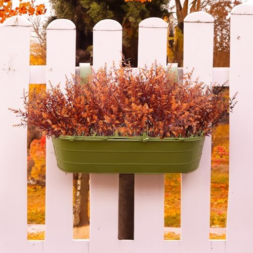 RECUTMS Fake Fall Plants for Outdoor Faux Lavender Flowers Fake Greenery - Image 4