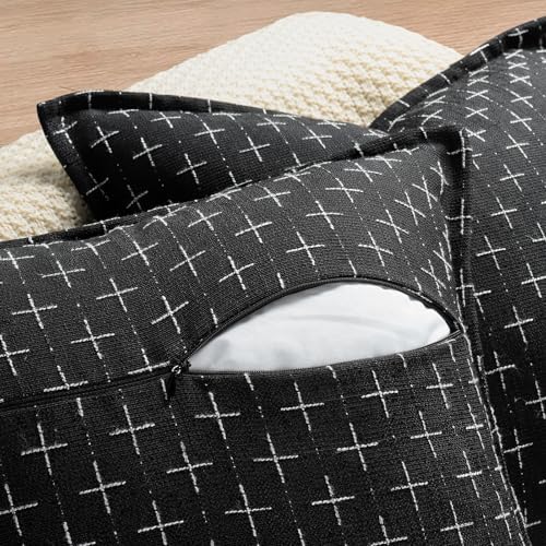 ZWJD Pillow Covers 26x26 Set of 2 Soft Polyester Textured Pillow Covers with Stylish Flange Edge Cozy Farmhouse Throw Pillows for Couch Bed Sofa Living Room - Image 3