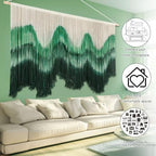 Tiamon Boho Wall Decor - 59''W x 35.4'' L Macrame Wall Hanging Dip-Dye Large Tapestry Art for Home Bathroom Farmhouse Bedroom Living Room Office Natural Modern Rustic Decoration - Image 6