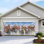 6 * 13FT Summer Rose Garage Door Cover Decorations Rose Garage Door Banner for Outdoor Indoor Summer Party Photography Backdrop - Image 7