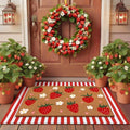 Tinideya 2 23.6 X 35.4 Inches Strawberry Brown Green Red by Tinideya
