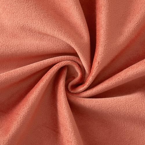 JUSPURBET 28x28 Euro Velvet Throw Pillow Covers Set of 2,Apricot - Image 7