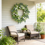 26" Artificial Eucalyptus Wreath for Front Door - Image 7