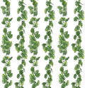 RECUTMS 6Pc Artificial Monstera Leaves Vine 5.9FT Plastic Palm Ivy Garland by RECUTMS