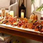 Fall Decorations for Home, Fall Garland for Mantle,Fall Garland with Lights - Image 5