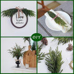32Pcs 18"Lifelike Touch Artificial Norfolk Pine Branches for Vase Christmas - Image 5