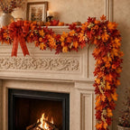 Yinder 5 ft Fall Garland Fall Decorations for Mantle by Yinder
