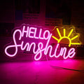 Horseneon Hello Sunshine Neon Sign Sun Neon Light for Room Bedroom by Horseneon