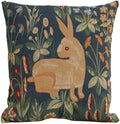 Medieval Rabbit Tapestry Throw Pillow Cover 19 x 19 in by CCharlotteHomeFurnishings