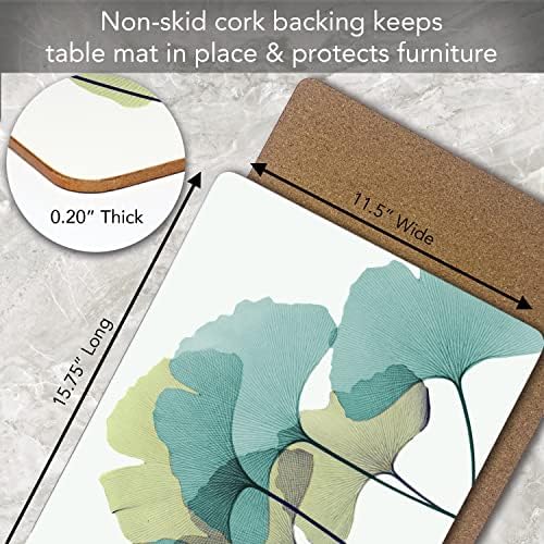 Gingko Boxed Set of 4 Premium Hardboard Placemats - Image 5