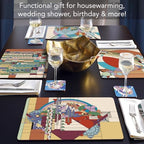 CounterArt Liberty Assortment by FLW Boxed Set of 4 Hardboard Placemats - Image 4