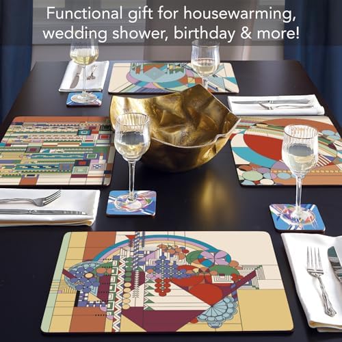 CounterArt Liberty Assortment by FLW Boxed Set of 4 Hardboard Placemats - Image 4