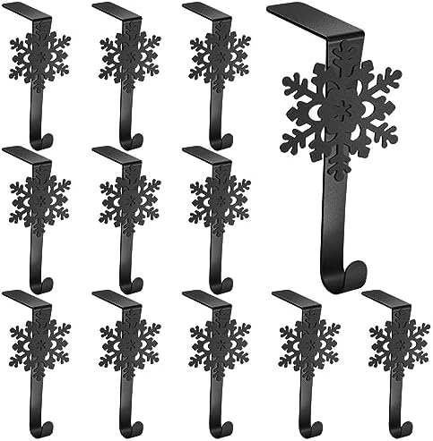 Lounsweer 12 Pcs Snowflake Christmas Stocking Holders by Lounsweer