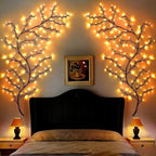 Bare Lamp LED Tree Branch Lights for Wall, Willow Vine Twig Decor Garland with 144 LED Lights and USB Powered, 8Lighting Modes for Indoor Window Wedding Decor (91in) - Image 3