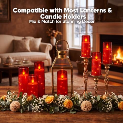 Raycare 18 Pcs Flameless Battery Operated Pillar Candles with Remote Timer - Image 3
