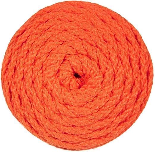 Pepperell Bonnie Braid Macrame Cord | 6mm x 100yd | Orange (Value 2-Pack) | Twisted Polypropylene Cord for DIY Crafts, Plant Hangers, Wall Hangings, Crochet & Macrame | Long-Lasting, Vibrant Color - Image 2