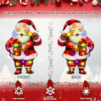 28x40 Lighted Christmas Santa Garden Flag, 8 Modes Solar LED - Image 4
