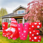VIHOSE 9 ft Valentines Day Inflatable Outdoor Decorations Love Gnome Letters with LED Lights, Blow Up Valentine Romantic Decor for Wedding Propose Anniversary Outside Indoor Yard Party Supplies - Image 6