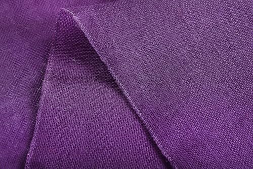 MDS® Pack of 10 Natural Burlap Table Runner, 12 x 108 Inch, Jute Rustic Farmhouse Boho Table Decor for Wedding Reception, Dining Table, Bridal Shower, Baby Shower & Party Decorations - Cadbury Purple - Image 6